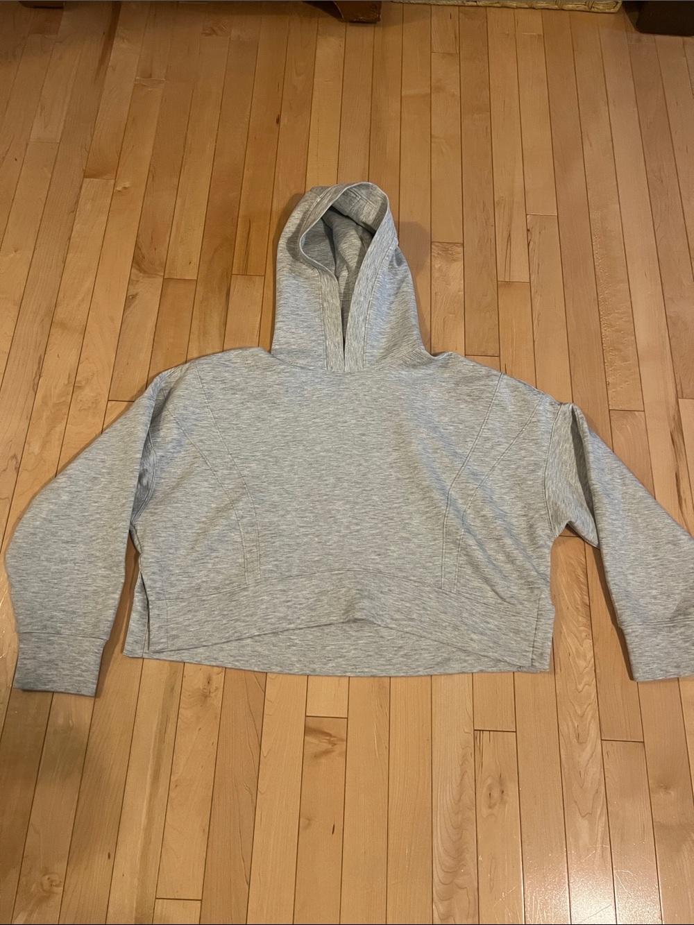 Abercrombie YPB Size Large Crop Grey Hoodie